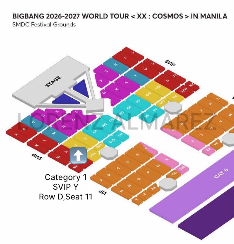 ljglealt's tweet photo. HELPING A FRIEND @lorenzalmarez 
🚨FOR SALE🚨 LFB/WTS

#BIGBANGCOSMOSinMANILA2027 👑
✅CATEGORY 1 (SVIP Y)✅
📍Row D, Seat 11
SRP = 19,888 pesos 💵 (OPEN FOR INSTALLMENT)
Transaction fee is waived ✅ https://t.co/QXd6SnJ2Ui
