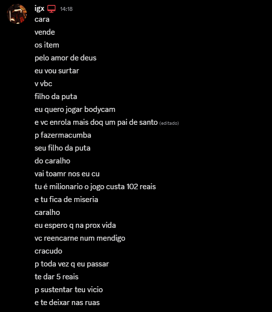 21igx's tweet photo. meu pronunciamento https://t.co/Kg7J2RzKOg