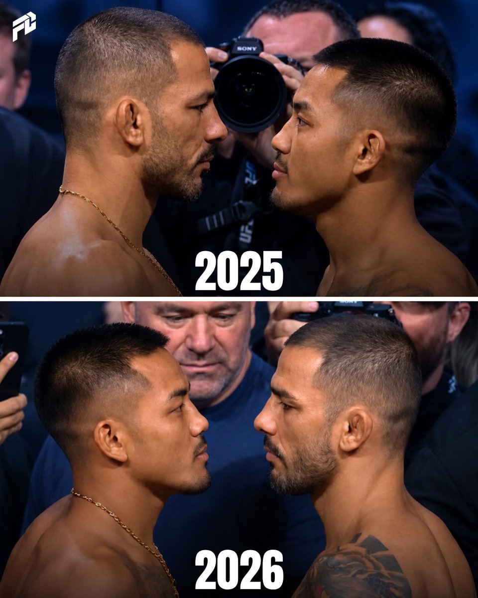thefightcore's tweet photo. One year later, the roles are reversed 🔄 https://t.co/FuhFfTDmgn