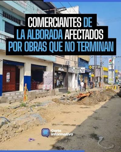marcelramirezrh's tweet photo. Lo que ocurre en La Alborada es realmente perverso.
El Municipio de Guayaquil al mando del Alcalde @aquilesalvarez inicio obras que las han dejado paralizadas y ahora estan quebrando a todos los negocios del sector.
Pero cual es el problema de fondo:
1. Guayaquil tiene un Alcalde que esta preso y esto tiene a la ciudad en el desastre actual
2. Inicias obras que luego las dejas paralizadas para acusar al gobierno de que no te da la plata para terminarla (Es tiempo de campaña). Pero entonces para que inicas una obra si no tienes presupuesto aprobado. 
La ciudad destruida con un Alcalde preso y ahora pretenden que la esposa del Alcalde @FioYcaza deje de ser ama de casa, para que se haga cargo de la ciudad y siga con el legado del Alcalde preso.
Que quieren que siga el legado de destruccion de la ciudad???? 
NO ME JODAS YA BASTA DE JUGAR CON GUAYAQUIL.