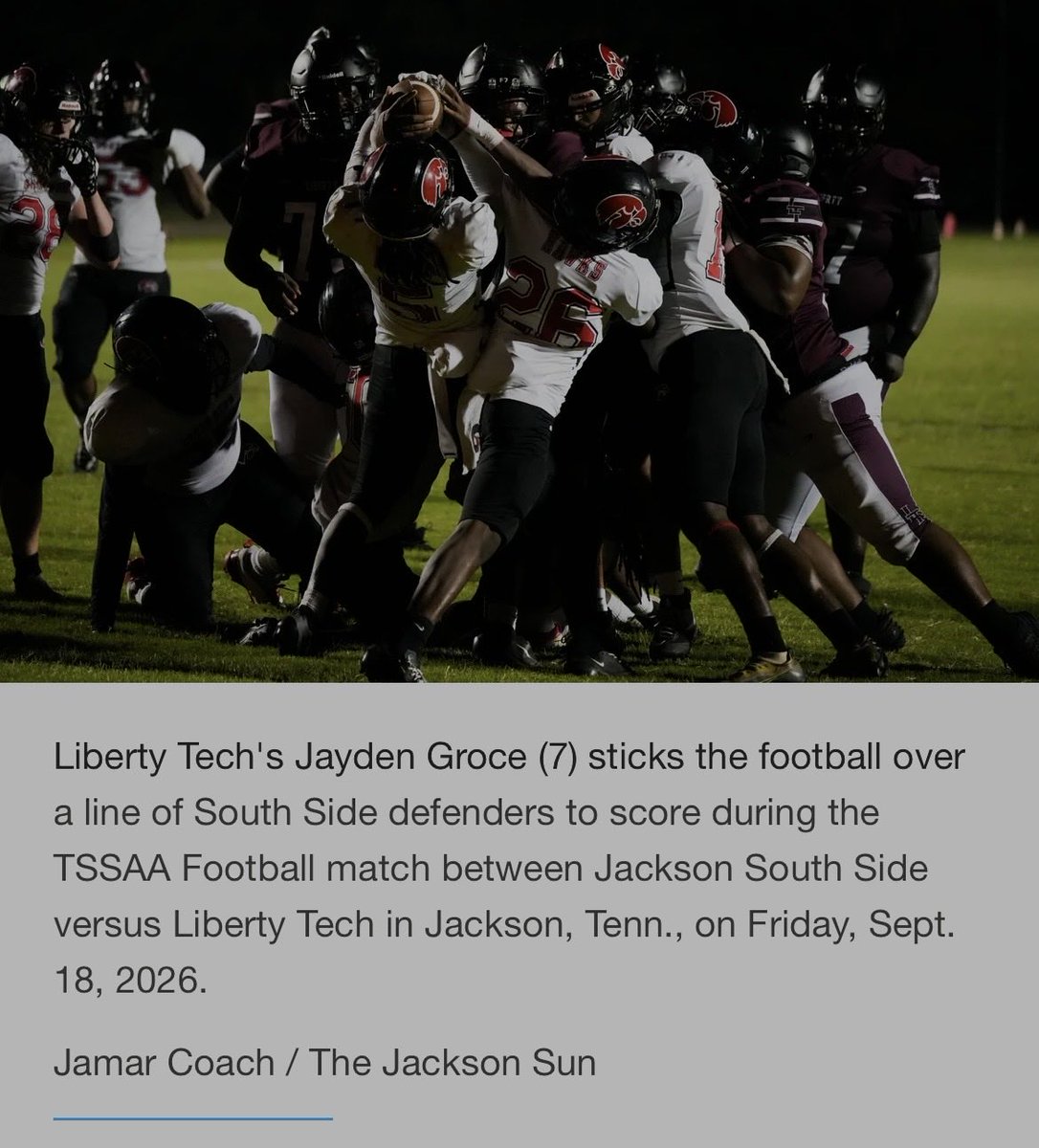 JaydenGroce's tweet photo. AGTG ✨

GREAT RIVALRY WIN 
we haven’t won against them in 10 years 
20-0! 
2Tds‼️
4 tfls ‼️
8 tckls‼️ 
100 all purpose yrds ‼️ 
1 2pt convert ‼️
#fyp #jackson #news #rivarly #senior #classof2027 #college #offers #WIN #runningback #scouts https://t.co/ZhGgBCDw43