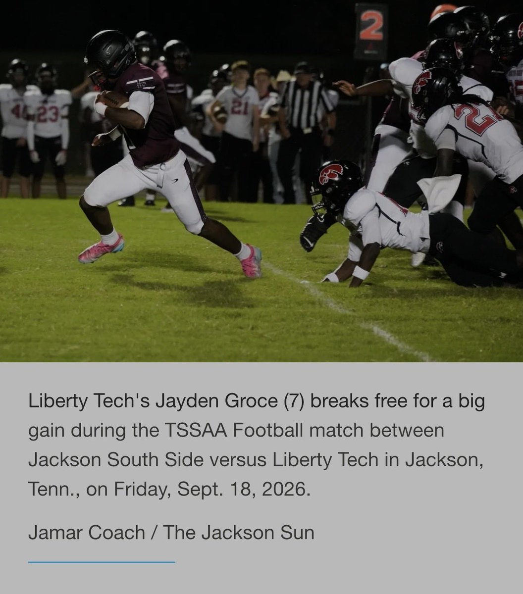 JaydenGroce's tweet photo. AGTG ✨

GREAT RIVALRY WIN 
we haven’t won against them in 10 years 
20-0! 
2Tds‼️
4 tfls ‼️
8 tckls‼️ 
100 all purpose yrds ‼️ 
1 2pt convert ‼️
#fyp #jackson #news #rivarly #senior #classof2027 #college #offers #WIN #runningback #scouts https://t.co/ZhGgBCDw43