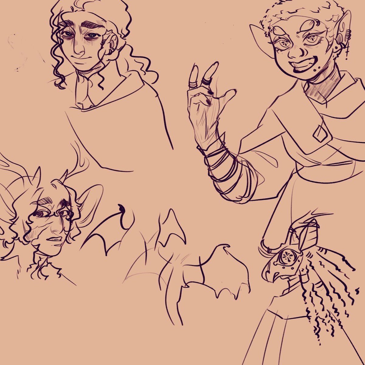 renszula's tweet photo. Dollmaker doodles + more Rui &amp; Rin https://t.co/78OTOGwy61