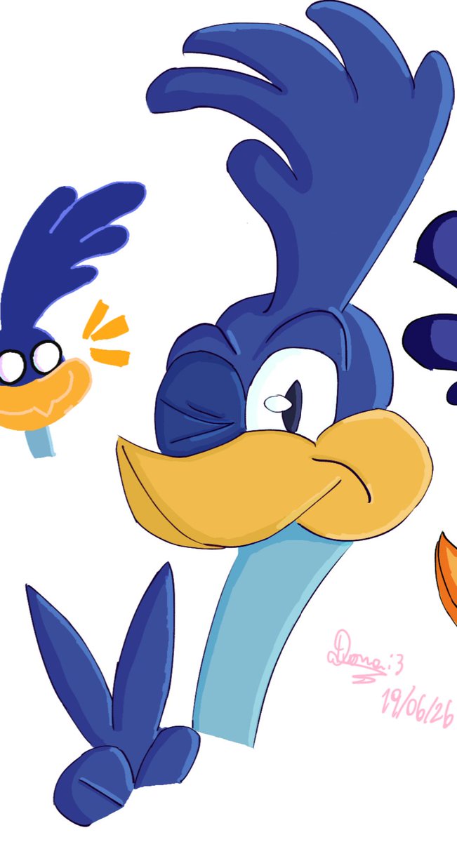 the_suckz1's tweet photo. Pero no creo q sea capaz de dañar a otros looneys pero igual no niego q me da mucha gracia cuando lo pintan como posesivo
Podría tomarse este "hilo" como mi headcannon, son libres de dibujar a Roadrunner como quieran! 💖
Esto solo es una opinión de mi versión del Correcaminos https://t.co/709EHZEP0O