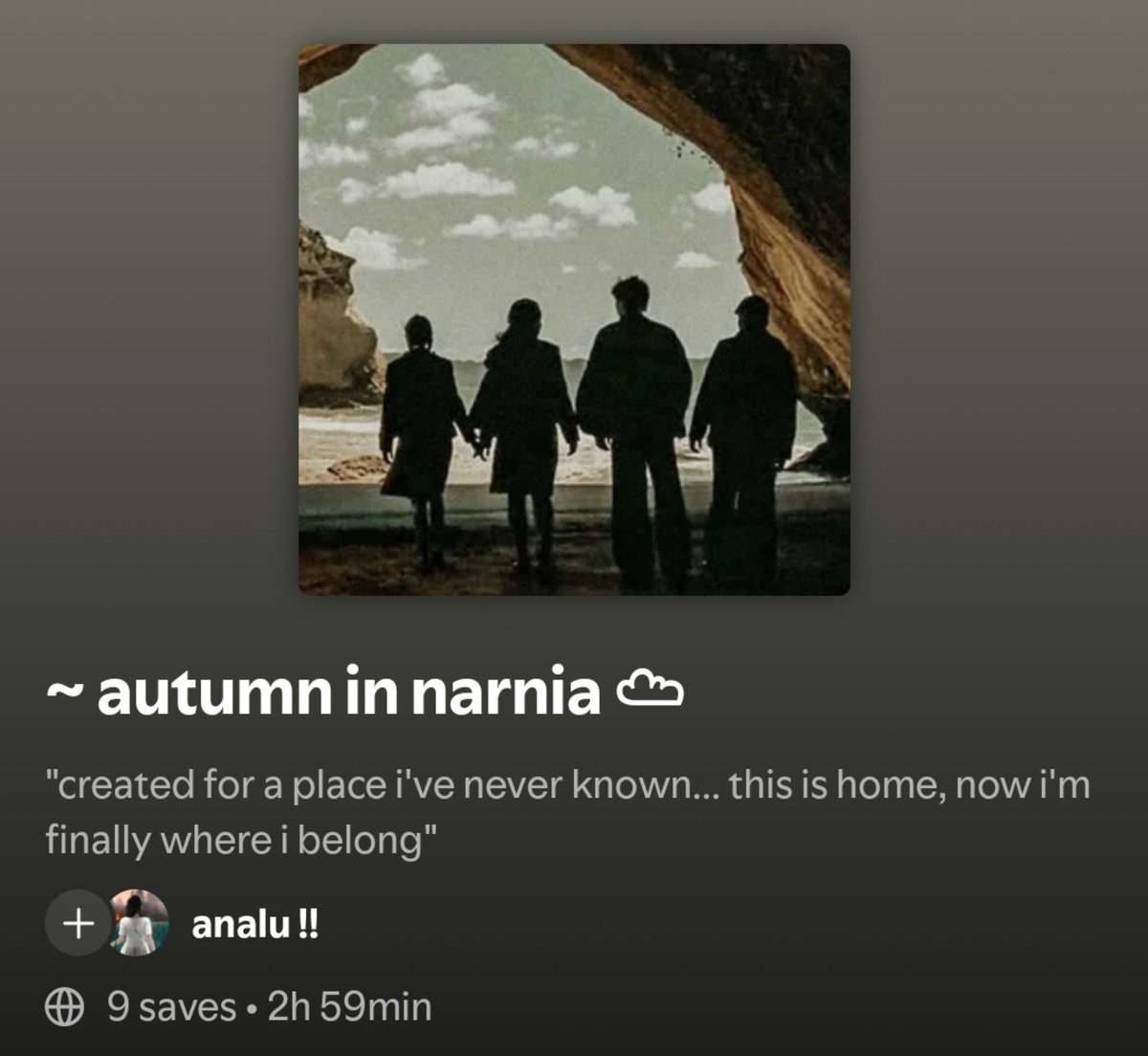 graciousxpvs's tweet photo. aproveitando que narnia ta na boca do povo, deixo aqui minha playlist narniana com músicas inspiradas ou que me lembram dos livros:
 https://t.co/RmY7xpOx0T https://t.co/dyMtYHDhsu