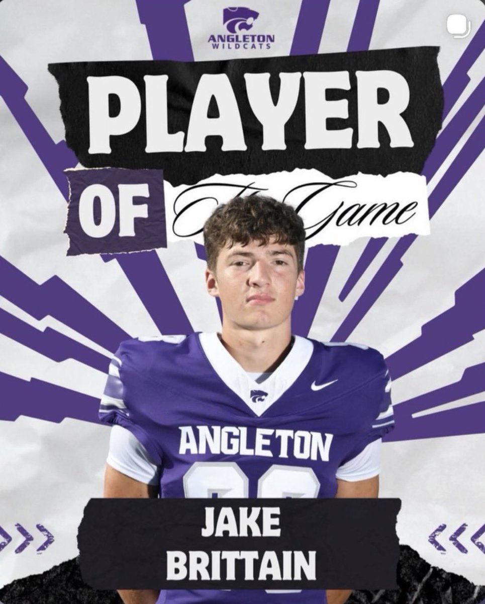 JakeRecruit's tweet photo. Week 4 player of the game.
@_CoachTorres 
@Coachwoodard13 
@coachphillevans 
@CoachJBrittain 
@PurpleReignFB https://t.co/xf3Ci3XmI0