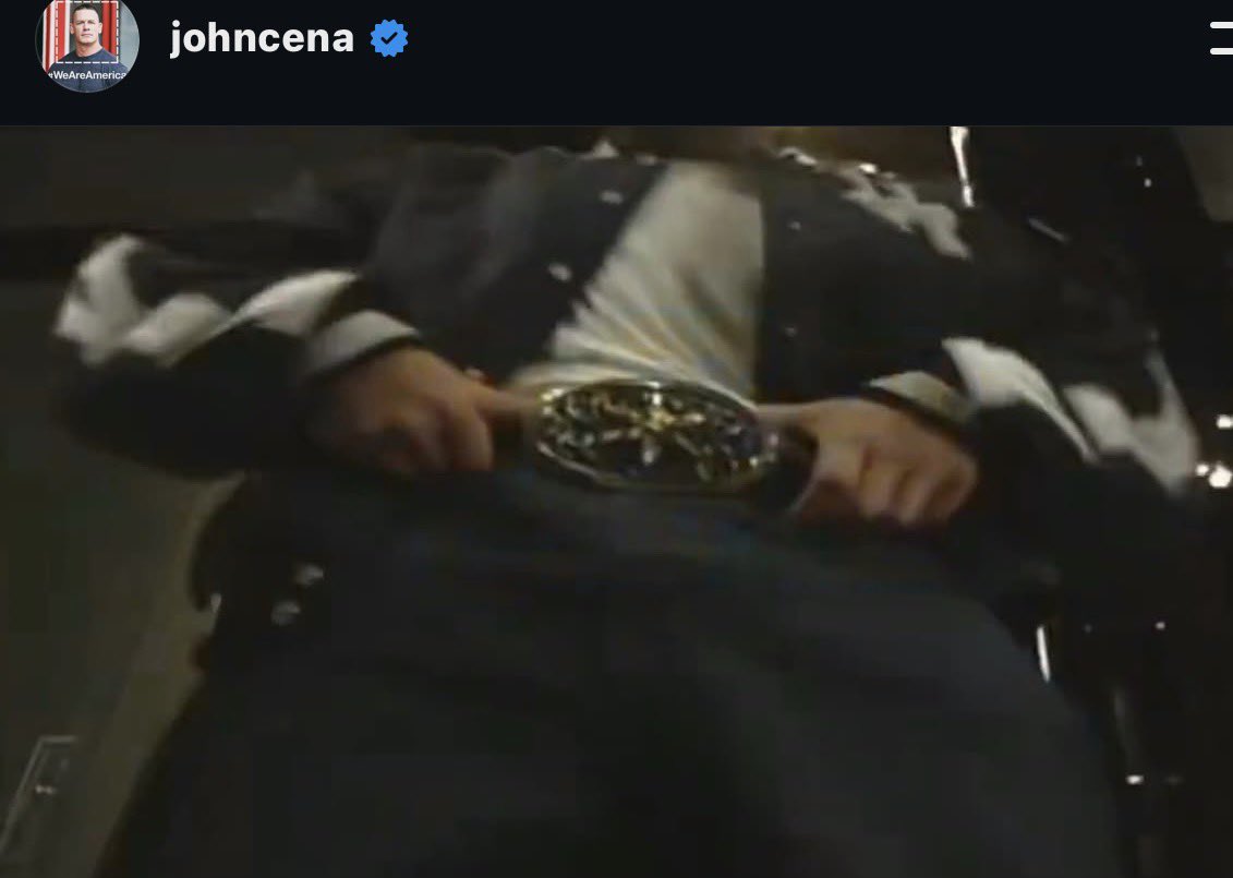 FadeAwayMedia's tweet photo. John Cena with the shoutout back to Drake after he was used in his latest song:

“Chrome belts, looking like John Cena in here” https://t.co/76A5DkaQfh
