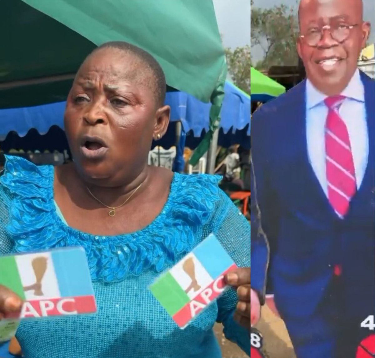 ParallelFacts's tweet photo. VIDEO: “Look at My APC Card, I’m a Full Tinubu Supporter” — Woman Cries Out After Wike Orders Abuja Garden Demolition https://t.co/sAtLr5VggJ https://t.co/WFmwTroTSi