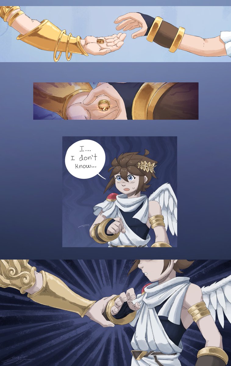 LunarJaguar's tweet photo. A Gift for You (1-3/7) #kidicarus #kidicarusuprising https://t.co/Cdyq5nnQ50
