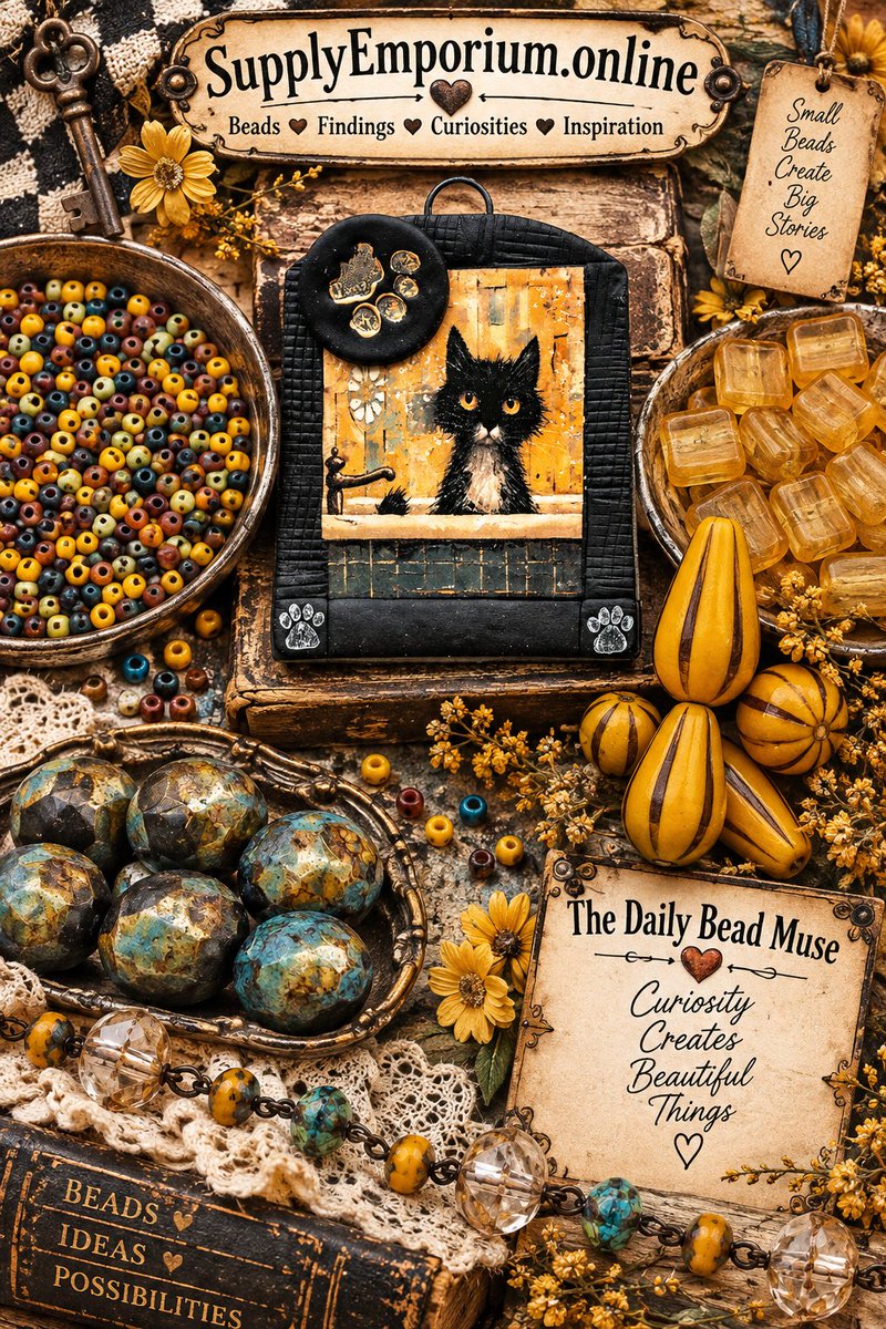 teribears's tweet photo. 📷📷 Something curious is waiting on today’s bead trail...
The checkerboard's behind us, the colors have softened.
Where has our latest creative move taken us? 📷📷📷
Come wander into today’s Daily Bead Muse and find out...https://t.co/UVw6SXcEUX https://t.co/uRBj2ajMX8