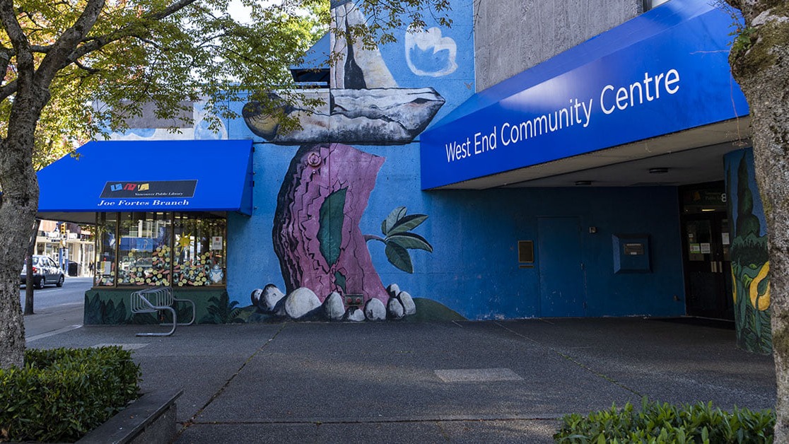 ParkBoard's tweet photo. Happy 50th Anniversary to the West End Community Centre &amp; Joe Fortes Library Branch! 🎉 

Since 1976, these spaces have brought people together through recreation, learning, &amp; community connection.💙

Join us at the centre tomorrow for special anniversary activities and programs! https://t.co/ha5eDNrd9y