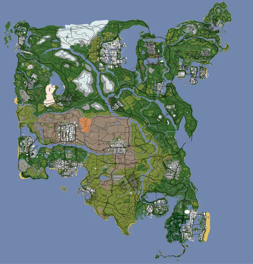 vmmiguel_'s tweet photo. Vcs conhecem o Project Eagle?

É um mod pro GTA SA que traz um mapa praticamente inteiro do estados unidos e do universo 3D da Rockstar

Tem as cidades icônicas de todos os GTA's dos anos 2000, bully, manhunt, alem das diversas cidades fictícias 

Cheio de missões novas e atividades, ainda n está finalizado pq de longe é o projeto mais ambicioso da comunidade de modding do GTA SA

Apenas joguem, é muito bom 
https://t.co/P8YDZ3cOyw