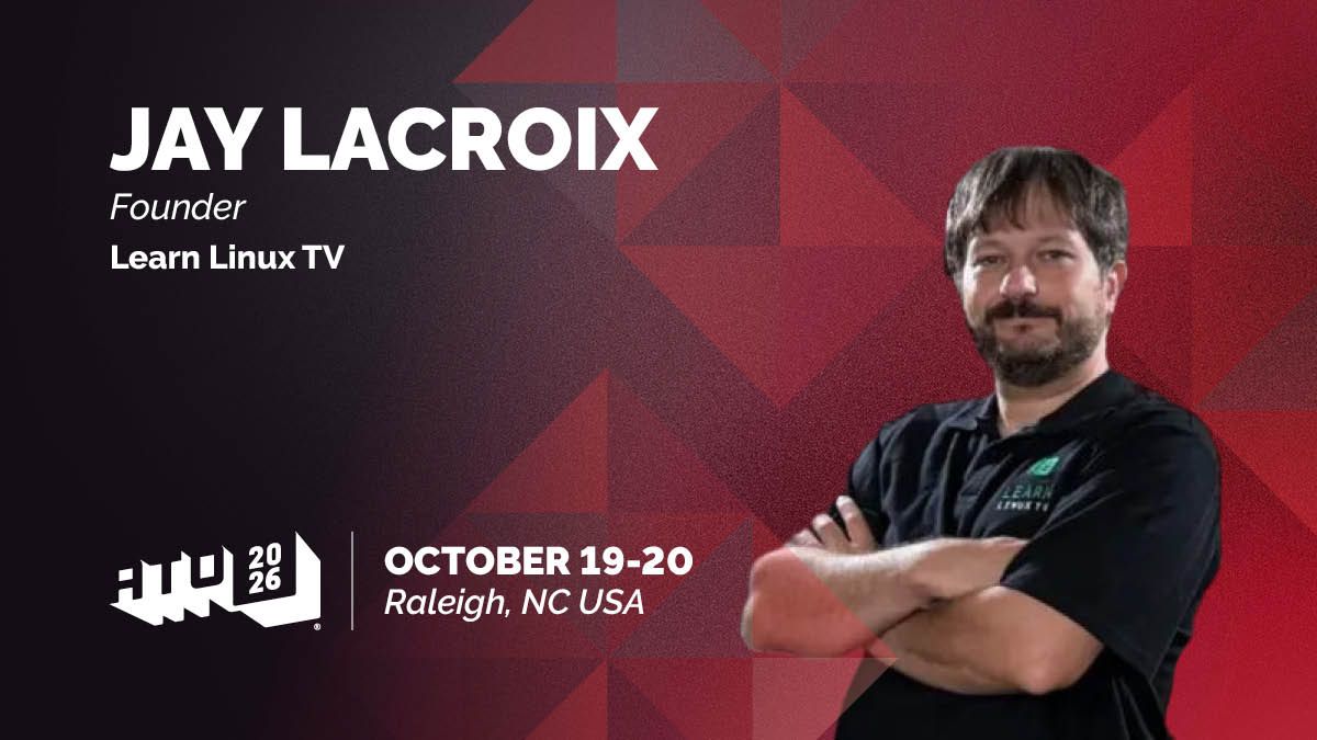 AllThingsOpen's tweet photo. Jay LaCroix (@JayTheLinuxGuy), Founder of Learn Linux TV, joins us at #AllThingsOpen to present "The Linux Helpdesk"! https://t.co/Qii4hiogFj https://t.co/zVKn8pI6xu