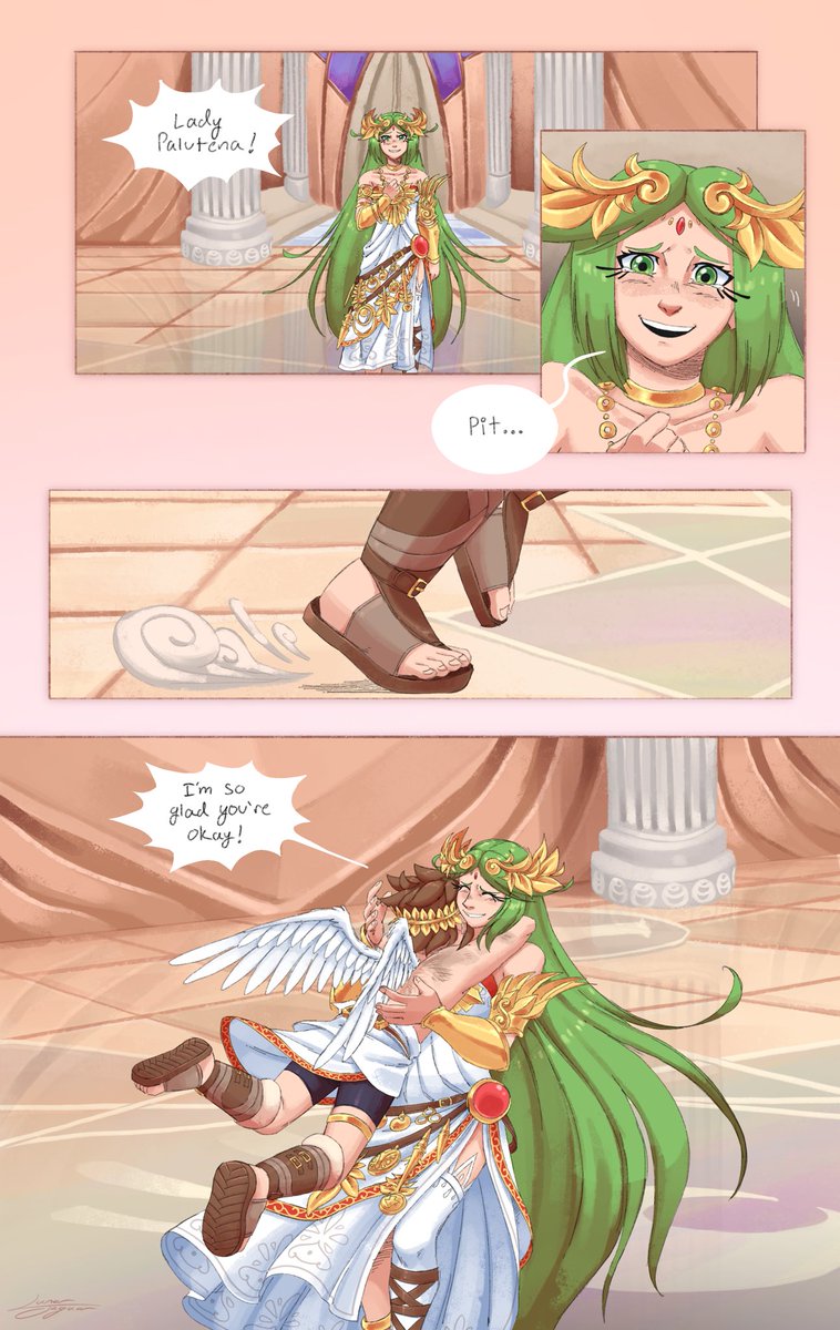 LunarJaguar's tweet photo. Home Safe (1-4/5) #kidicarus #kidicarusuprising https://t.co/g3TPtngi2n