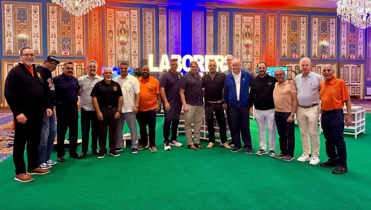 joemancinelli's tweet photo. The best General Executive Board and LiUNA Family out there! Looking forward to a strong week ahead as we stand united to mark our 27th International Convention https://t.co/4BiGjKAXWl