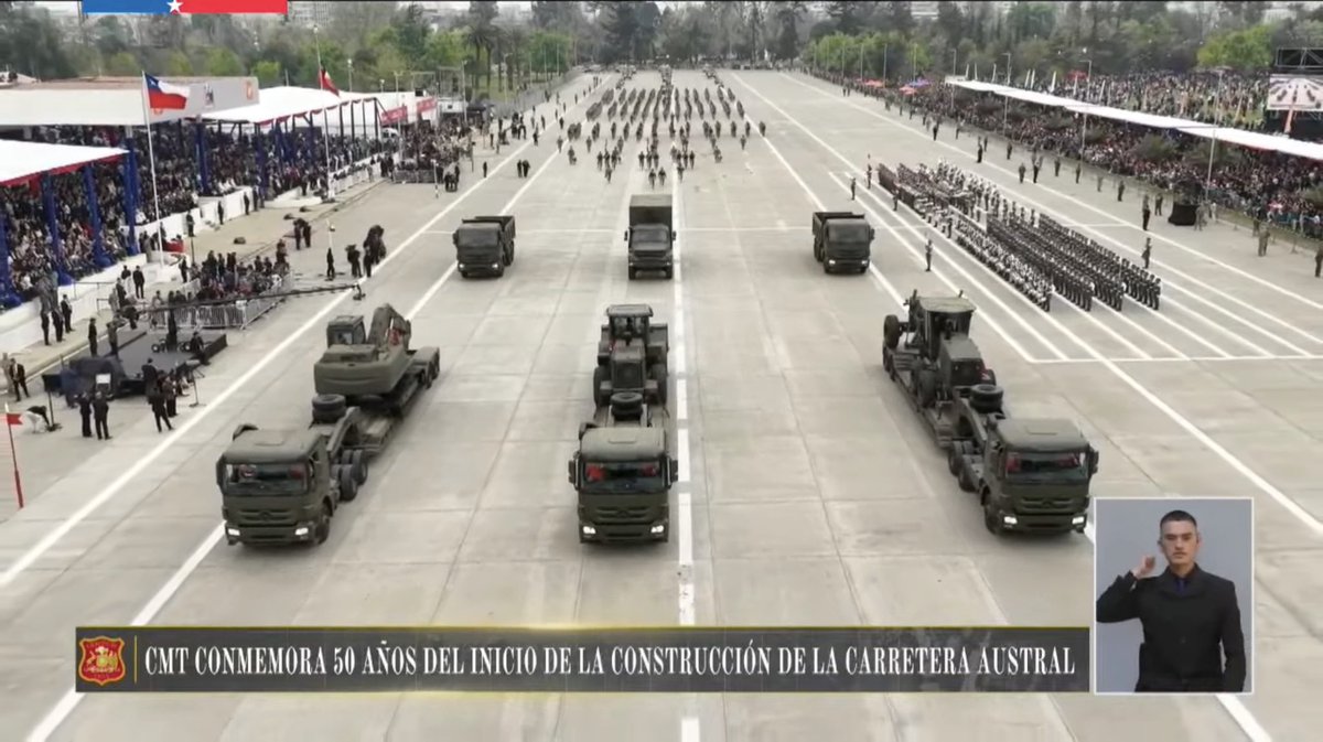 FcoMunoz_TP's tweet photo. Excelente que en esta #ParadaMilitar 2026, se destacara la enorme labor del Cuerpo Militar del Trabajo y su gran obra: La Carretera Austral, legado geniuno del Gobierno Militar por la Soberanía de Chile.#GloriasDelEjército @Ejercito_Chile @PresidenteKast @joseantoniokast @piaadriasola @MinistroBarros @Armada_Chile