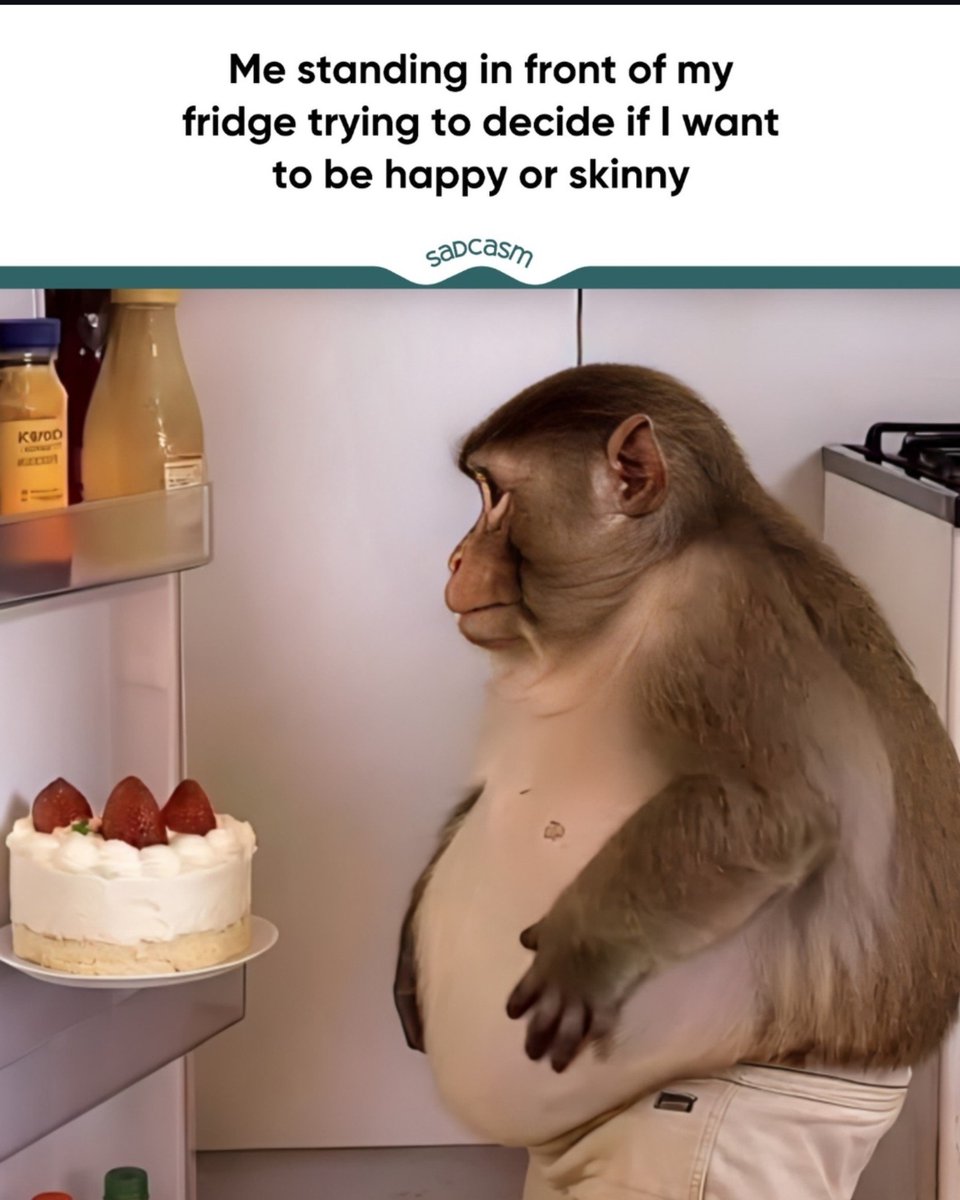 GIJOE6732's tweet photo. I just got home from the gym with one full week complete. Now I stand with the fridge door open trying to decide between a protein shake and cake🎂 The struggle is real because I cannot just eat one piece of cake. I eat at least half the cake.
#FatBoyProblems🫃 https://t.co/LvPaMsR1Lz