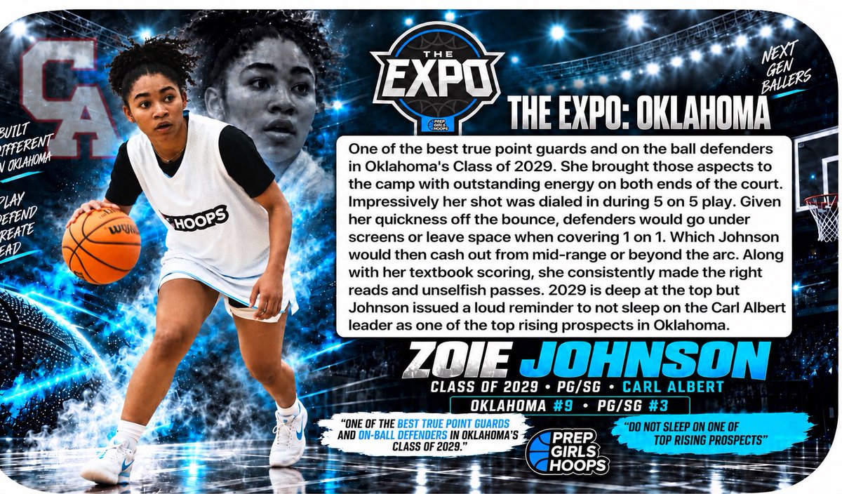 ZoieJ2029's tweet photo. Thank you @PGHOklahoma for the amazing write up! @coachjvick1 @quick_clinic 
@Coach_Burstrom @CoachBrotherton @UCOWBB @kelsiedutton 
@ACUWBB @CoachCG_ACU @CoachTV_acu  @SNUwbb @thecoachtmay @OBU_WBBall @BoOverton @coachc_anderson @TulsaWBB @ATUWBasketball @CoachMarcEllis @CoachBrotherton @MeanGreenWBB ⁠@LittleRockWBB @CoachEdD_ @SambaJohnson @CalPolyWBB @abovelinehoops  @HighKeeping   @okprepsextra @wayneandersonii