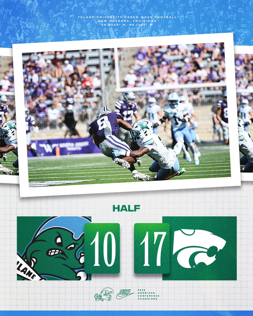 GreenWaveFB's tweet photo. At the break

#RollWave 🌊 https://t.co/PASjPqqXIr