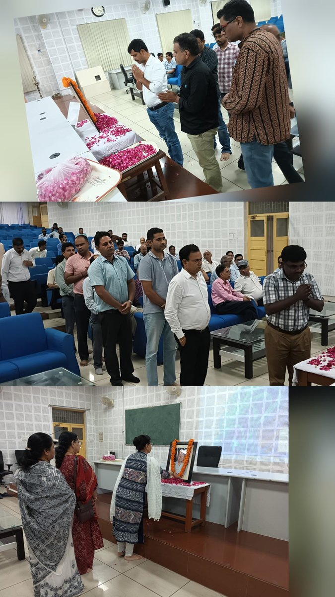 Director_ISc's tweet photo. @DeanScienceBHU @VCofficeBHU @bhupro @registrarbhu @studentsIScBHU महामना हॉल में आयोजित प्रोफेसर आरसी यादव सर की शोकसभा में विज्ञान संस्थान के अनेक शिक्षकों तथा गैर शिक्षण कर्मचारियों ने अपने संस्मरण प्रस्तुत कर उन्हें भावभीनी श्रद्धांजलि अर्पित की। https://t.co/4B5MIwevMB