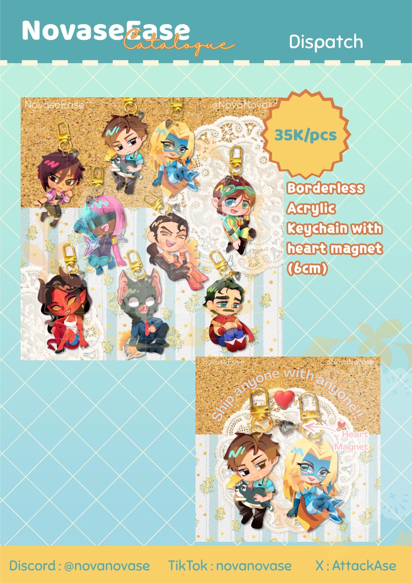 NovaNovase's tweet photo. pt.3 of my catalog for cf23 Booth no. P-37A NovaseEase (both day)
Full catalog:
https://t.co/amnrVBnhdG

Pre-order closed on 09 October 2026 https://t.co/cH6Sr3gCy2

Fandom: Dandy's World, TFC, SDV, CoD, DoL, Roblox, RDR
(Nothing is made with ai)

#comifuro23 #CF23 https://t.co/bNBjQKRQR8
