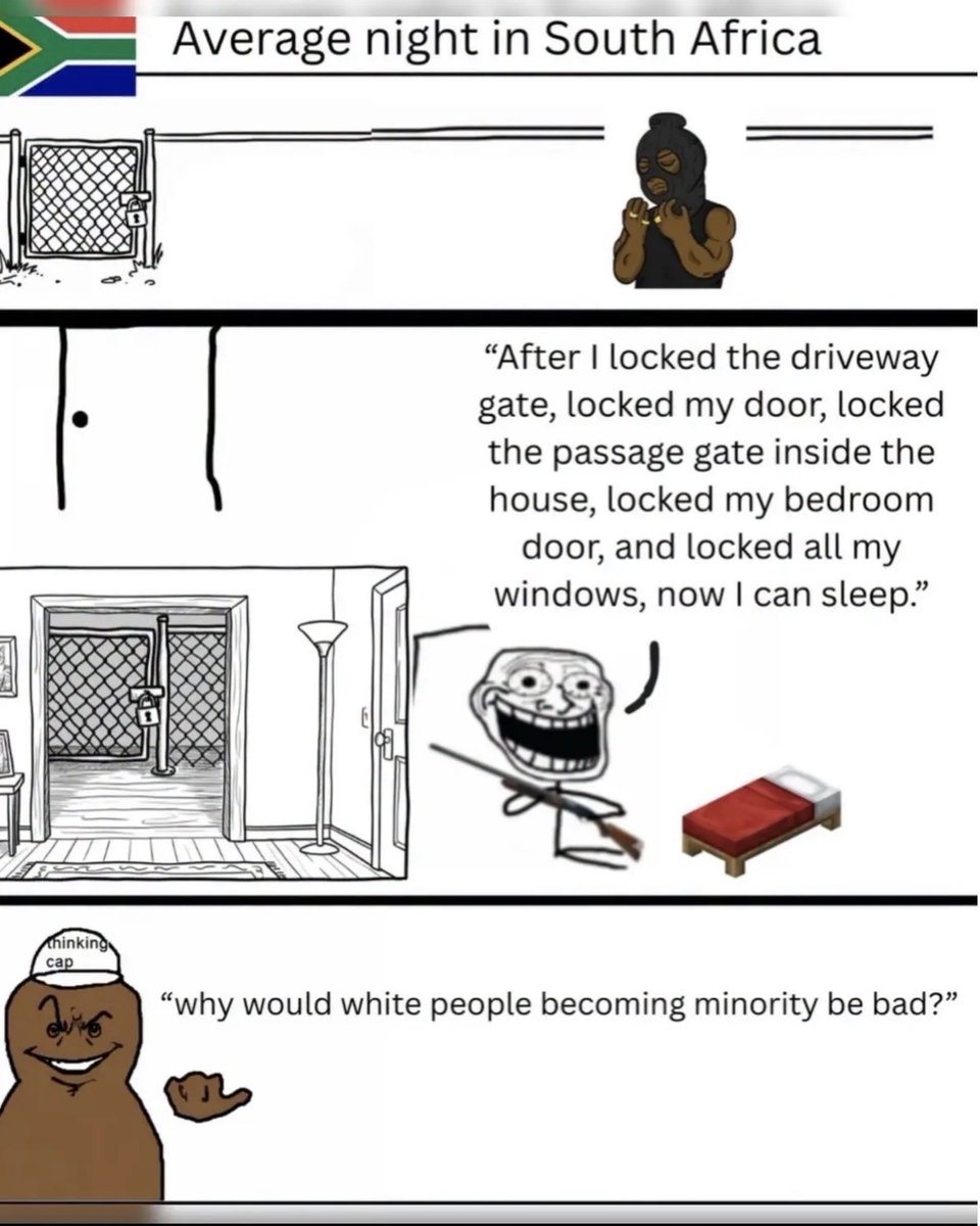 vinyarddennis97's tweet photo. When they ask that smug question full of self righteousness, just remember they want ALL White people to end up like White South Africans. https://t.co/YpZVetYzUc
