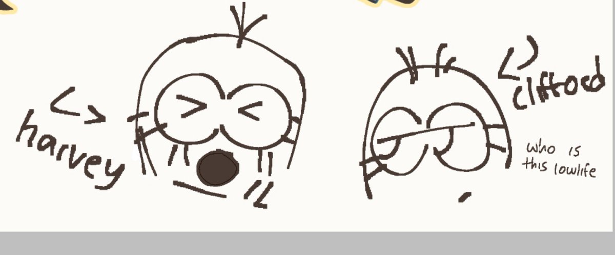 spsx614's tweet photo. my minion ocs that i drew out of nowhere. say hi harvey and clifford #minionstwt https://t.co/LSJMoFiFyG