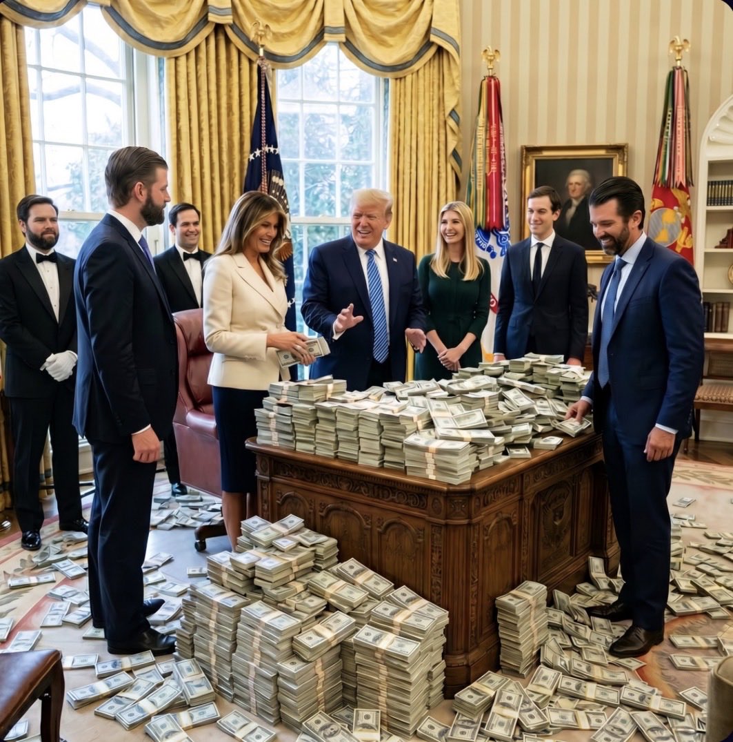 _SolutionsParty's tweet photo. @DougWahl1 Don Jr. has plenty of money. Why would he be so stupid to let such a problematic person pay for his wedding party? 

In the Trump family, everybody gets in on the action. https://t.co/3A1hf2Wi7N
