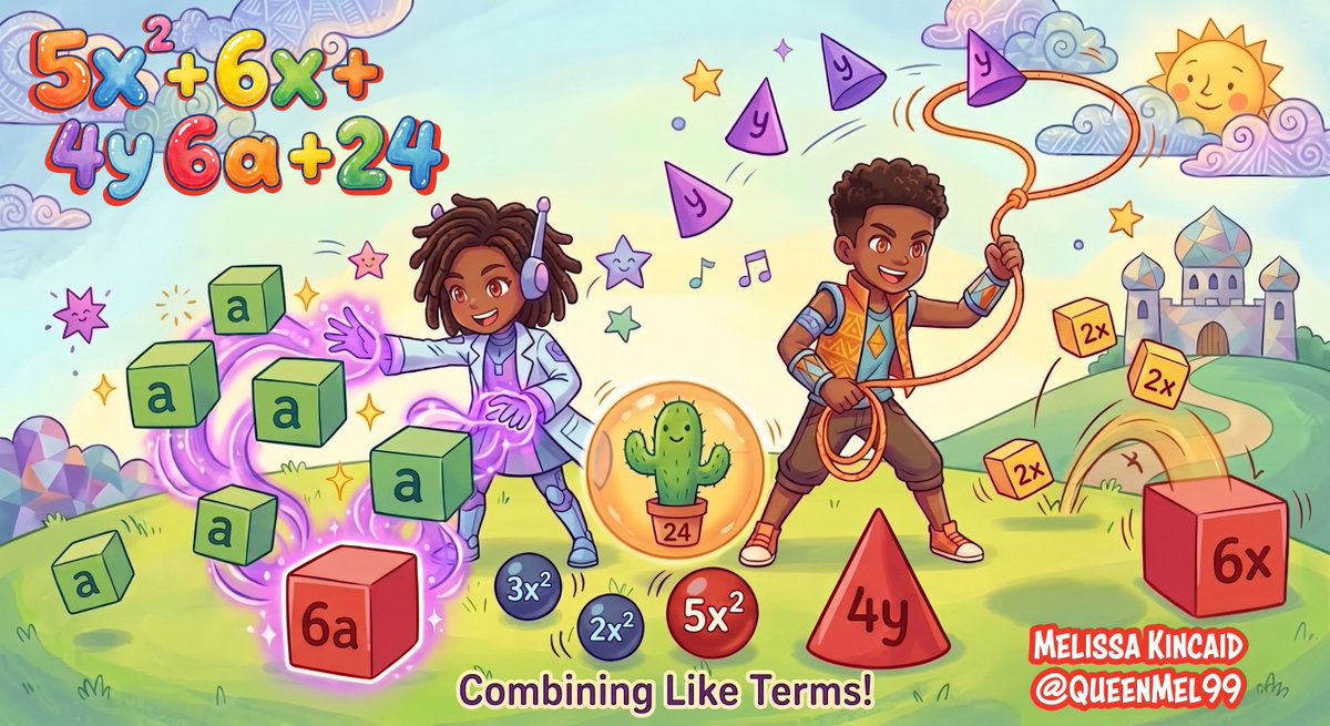 QueenMel99's tweet photo. Got to learn from a new Rockstar Math Educator @BlakeBasics ! I had the best time learning from her awesome examples and gleaning inspiration for my own academic graphic!

Tune in to the @GoogleForEdu BadgeAThon:
🔗 https://t.co/1B2R7N9LlR

#GoogleEDU
#DayOfAILearning https://t.co/5eG0KqnuH4
