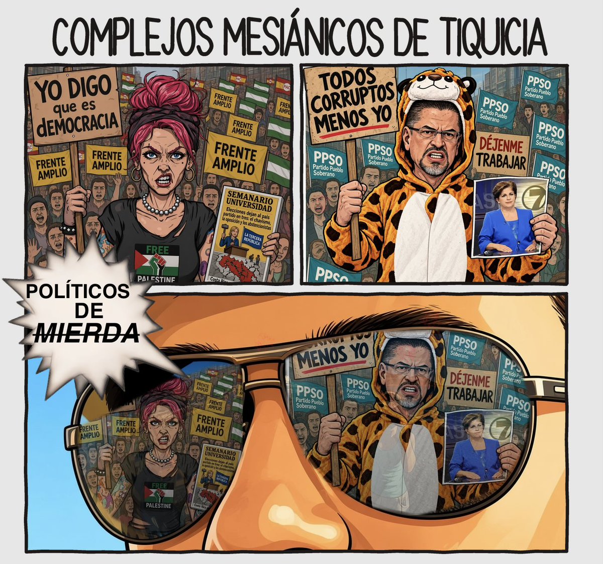 Jefzunig's tweet photo. La encuesta de opinión pública del CIEP-UCR del 9 de Septiembre señala que el 75% de ticos no se considera ni chavista, ni antichavista… 

Ya se sabía, pero estos bandos son una minoría bulliciosa tratando de jugar a héroes de la patria porque es mas fácil que ponerse a trabajar https://t.co/tnTkjHZasX
