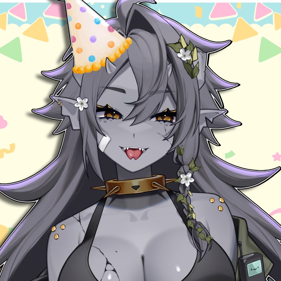 JaxVTuber's tweet photo. It's my birthday today! Let the fun begin~! 🎂✨ https://t.co/hYepJd65nf