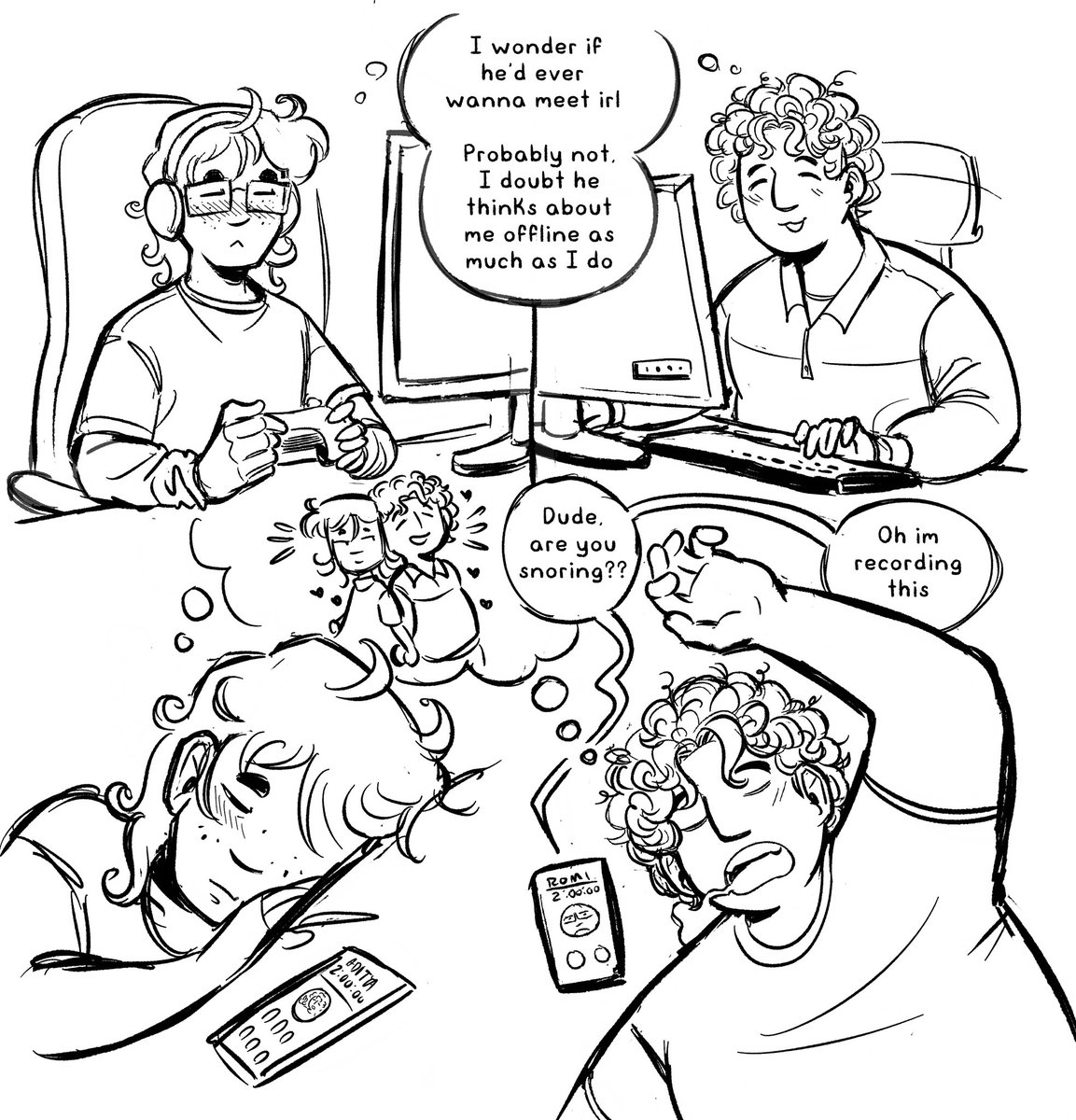 ant_comicss's tweet photo. long-distance nerd yaoi about two online friends with dumb loser crushes on each other https://t.co/oJJJ2NR4Zb