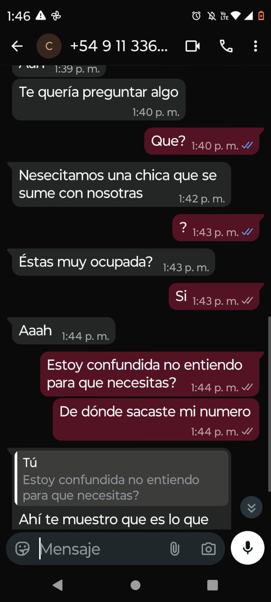 jereisawful's tweet photo. Este tipo contacto a una chica de 13 años haciéndose pasar por una madre. Le dijo que querian grabarla, seguido le mando un video que muestra a su hija siendo violada. Es muy probable que este material pueda estar siendo difundido.

Este es su número,
+54 9 11 3364-7656 https://t.co/8iJc1omG59
