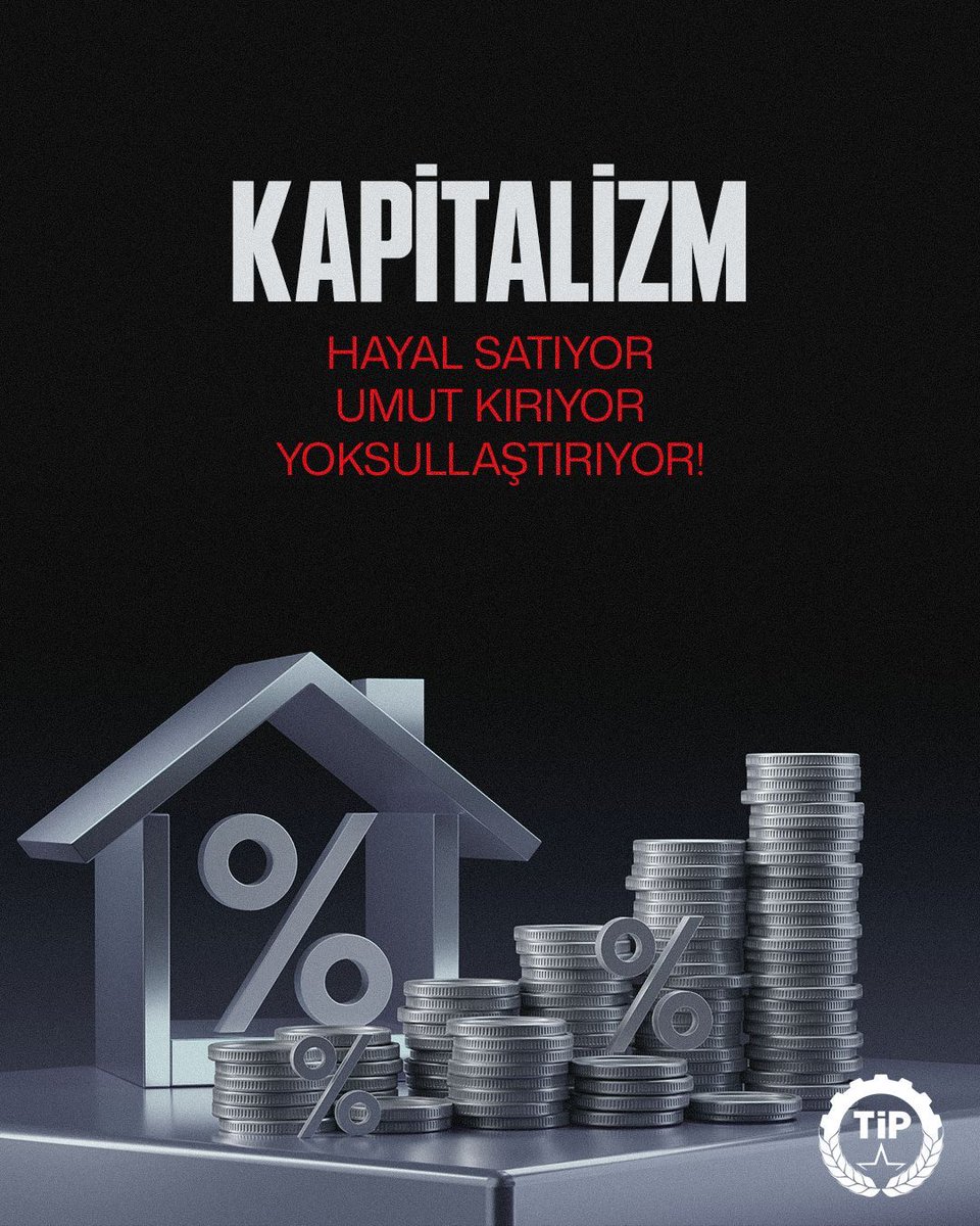 tipgenelmerkez's tweet photo. Elinde avucundaki üç kuruşu biriktirip ev alma hayali kuran yüzbinler dolandırılırken, devleti yönetenlerin ilk refleksi yurttaşı değil patronu korumak oluyor. İnsanları yıllarca taksit ödeyerek, kura bekleyerek özel finans şirketlerine muhtaç eden, Saray'ın da kölesi olduğu kapitalist düzendir.

Bu çürümüşlük bize, ondan hemen kurtulma isteği dışında bir şey sunmuyor!