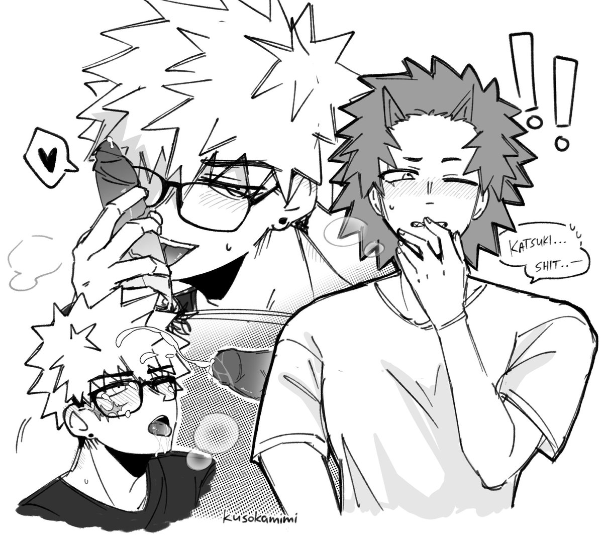 kusokamimi's tweet photo. #krbk 🔞

bakugo with glasses...🤤🤤 https://t.co/SfwJkkk4Sf