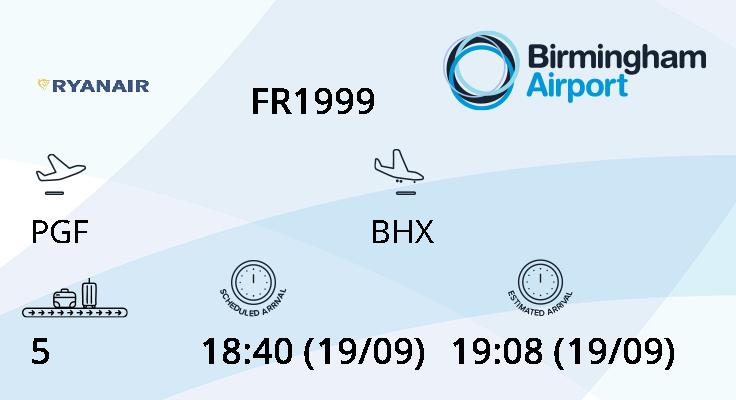 FlyBHX's tweet photo. @LizzyAllsop PGF ✈ BHX
STATUS: is currently scheduled to arrive at 19:08 (19/09). https://t.co/ScNMo79tCE