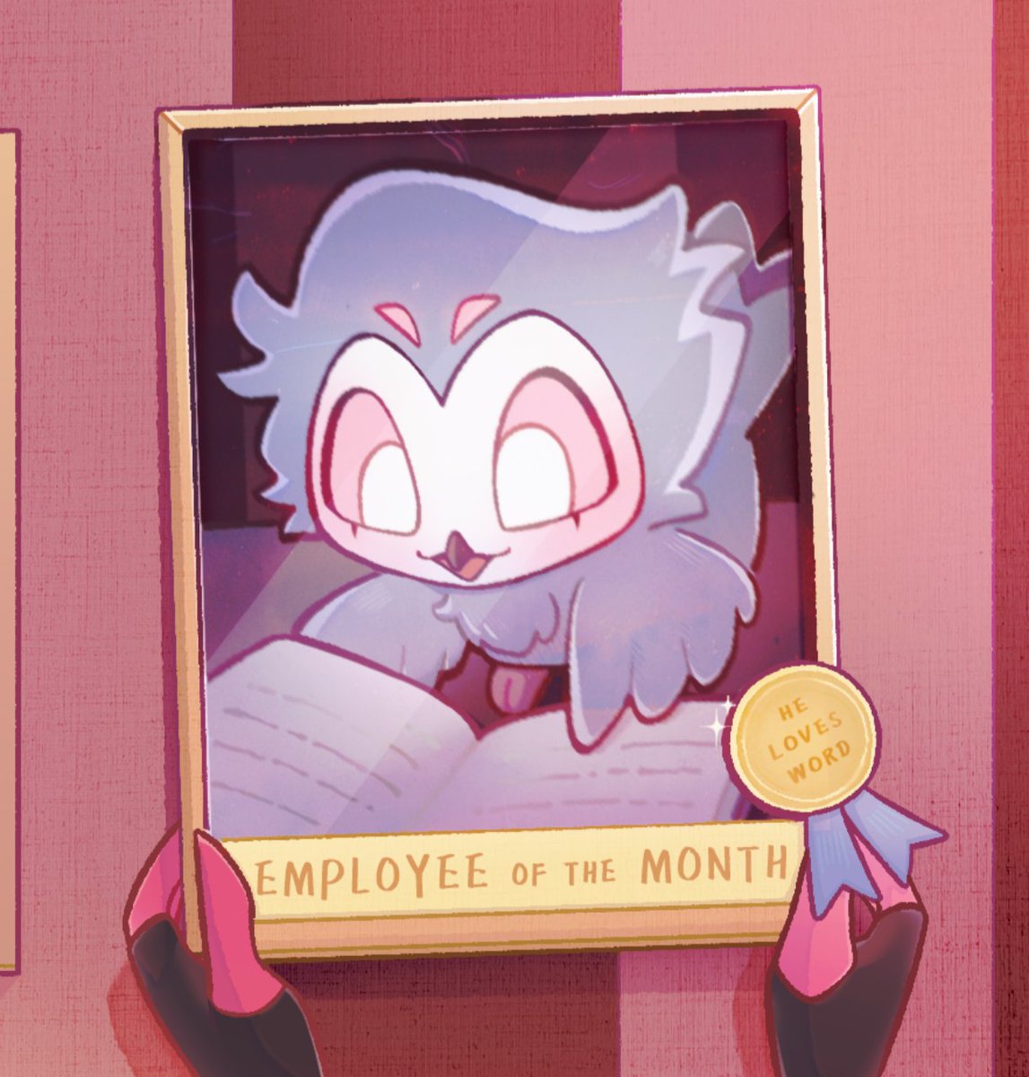 aaci8300's tweet photo. Moxxie : I'm the one who helped him write the reports! >:(
Blitz : Idc.😌
#Helluvaboss #stolas https://t.co/WnnCdSIo25
