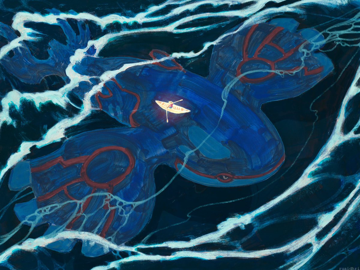 ruaidhriart's tweet photo. kyogre https://t.co/w8zfgMpFb8