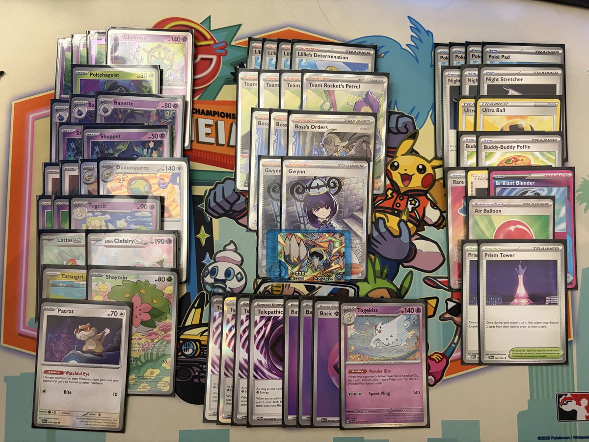 postsimone's tweet photo. I am the Captain now (almost)

4-1 at a challenge today with this pile ⚓️

440 hp Pokemon = bad matchup

Tatsugiri the goat 🐐 https://t.co/nUEknztN4t