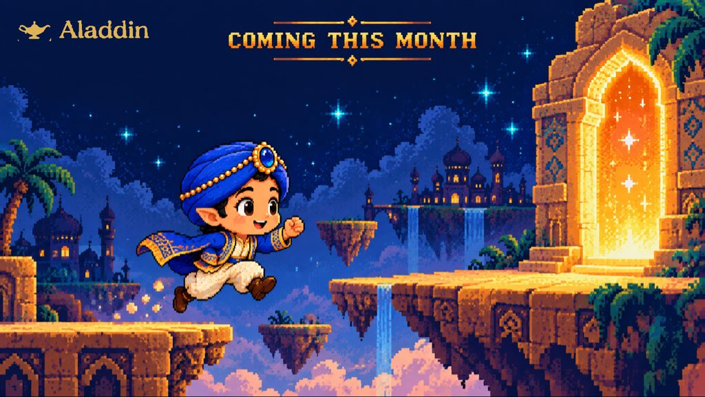 Aladdin_RWA's tweet photo. ACO’s blockchain game launches at the end of this month. 🎮
The wait to move from previews to playing is almost over. Get your community friends ready—we’ll share the exact launch date and access details through @Aladdin_RWA.
See you in the game.
#ACOChat #Web3Gaming #AladdinRWA https://t.co/RFPkLkcA45