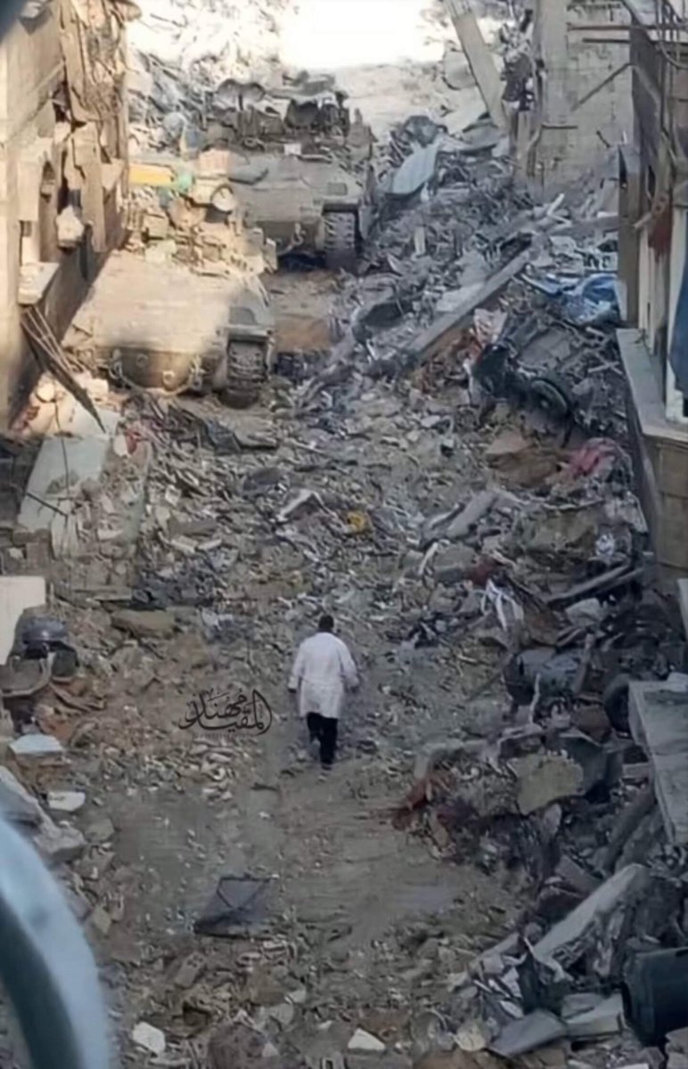 muhammadshehad2's tweet photo. I recently spoke to Dr Hussam Abu Safiya's son, Elias. He told me Israel tried to target him 3 times &amp; wounded him, they killed his brother Ibrahim, shot his brother Idrees in the heart, wounded his 2 sisters... all to terrorize his father into submission &amp; bury genocide evidence https://t.co/yQQbUvVsNg
