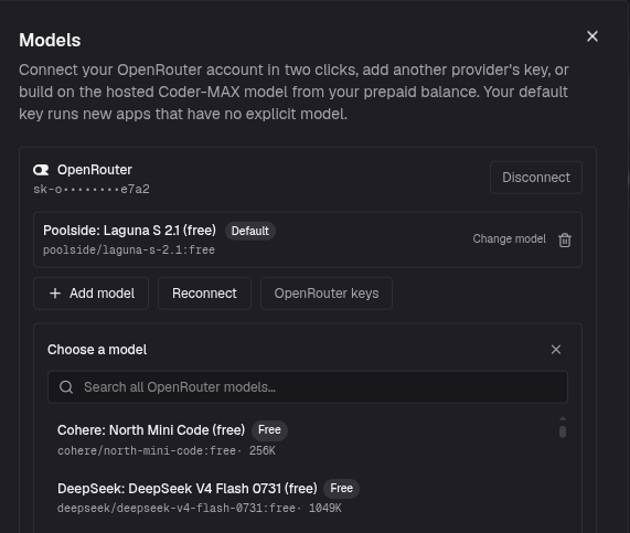AppHandleAI's tweet photo. Happy to announce OpenRouter integration for AppHandle! Now you can use your OpenRouter API keys directly in AppHandle for free. #OpenRouter #AppHandle #AI 🎉 https://t.co/n8XVXe7np8