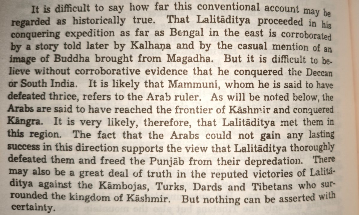 Koshur_Karkun's tweet photo. The Only Author in Modern India who accepts that Lalitaditya was a great conqueror and "His extensive conquests made Kashmir for the time being, the most powerful empire that India had seen since the days of the Imperial Guptas"- RC Majumdar https://t.co/wqx3yQ9wNe