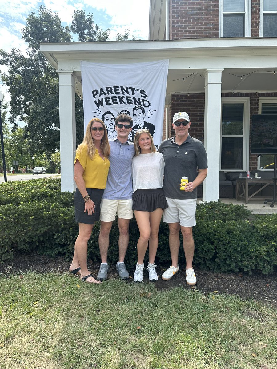maxwellwise's tweet photo. Huge Wise weekend!  Carter at LSU/Ole Miss epicenter of the college football world as a KA Ole Miss pledge. Parents weekend with Jackson at the Centre College SAE house.  Let’s have a Saturday everyone! https://t.co/wcb2dRwv8r