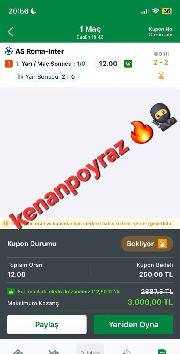 kenanpoyraz771's tweet photo. Kenan Poyraz kazandırmaya devam ediyor 🔥🔥🔥🥷 https://t.co/zk0daKREhz
