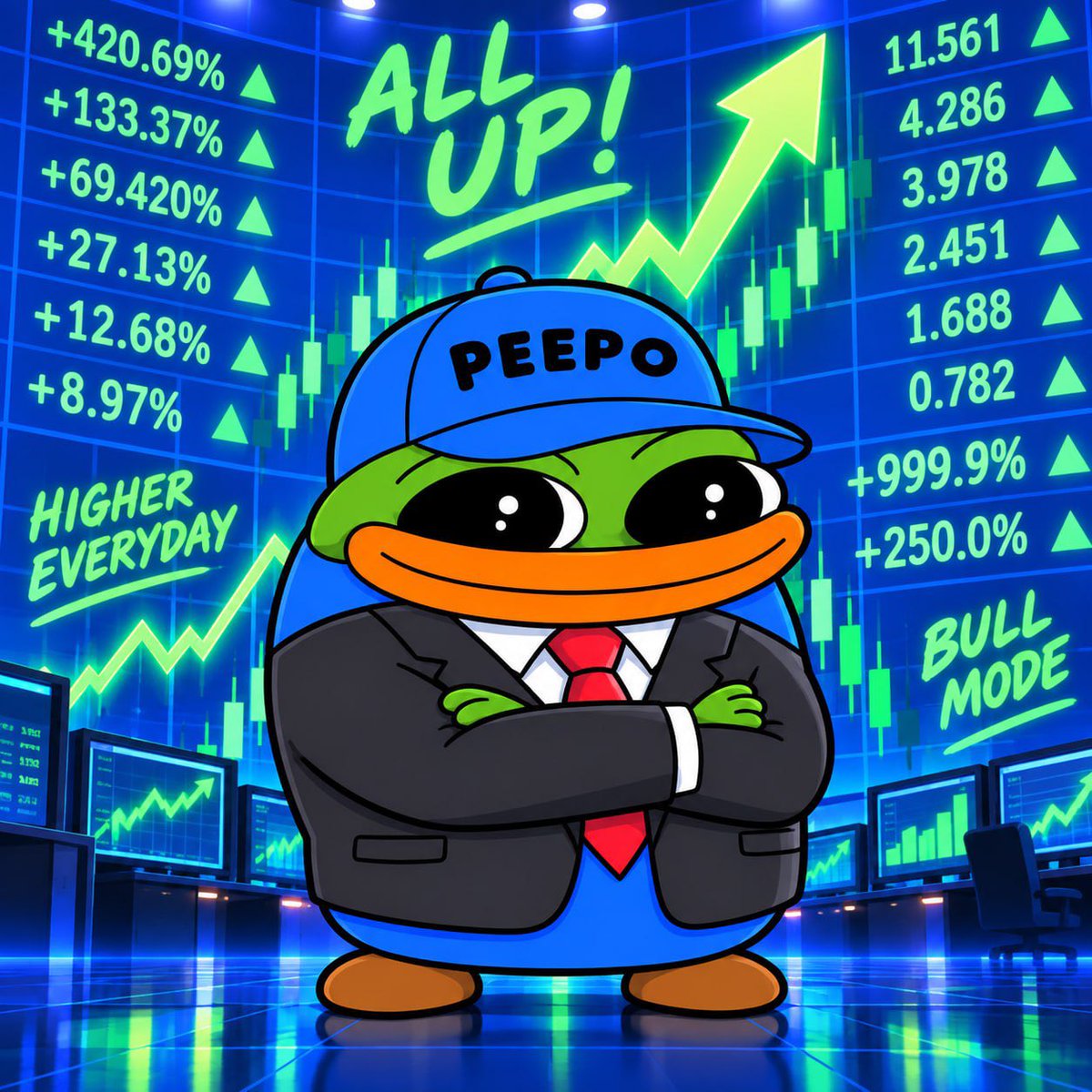 Peepoonstonk's tweet photo. $PEEPO always on top https://t.co/wXvyZaE5PT