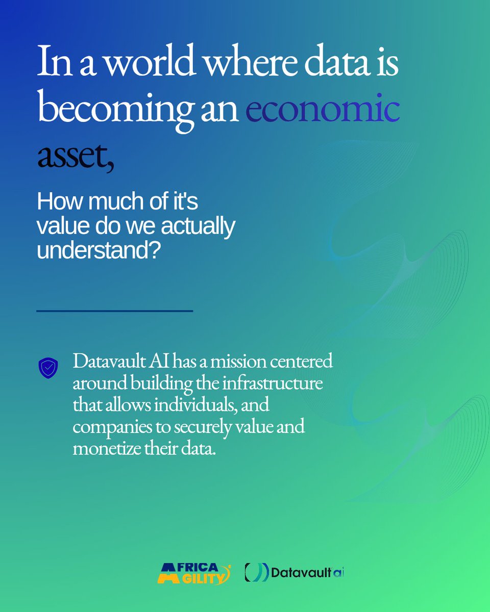 Dafetaaa's tweet photo. We create and interact with enormous amounts of data every day.

But how much of its value do we actually understand?

How much do we control?

How much could be unlocked if we have the right infrastructure?

@Datavault_ai https://t.co/L3jGYgj9mW