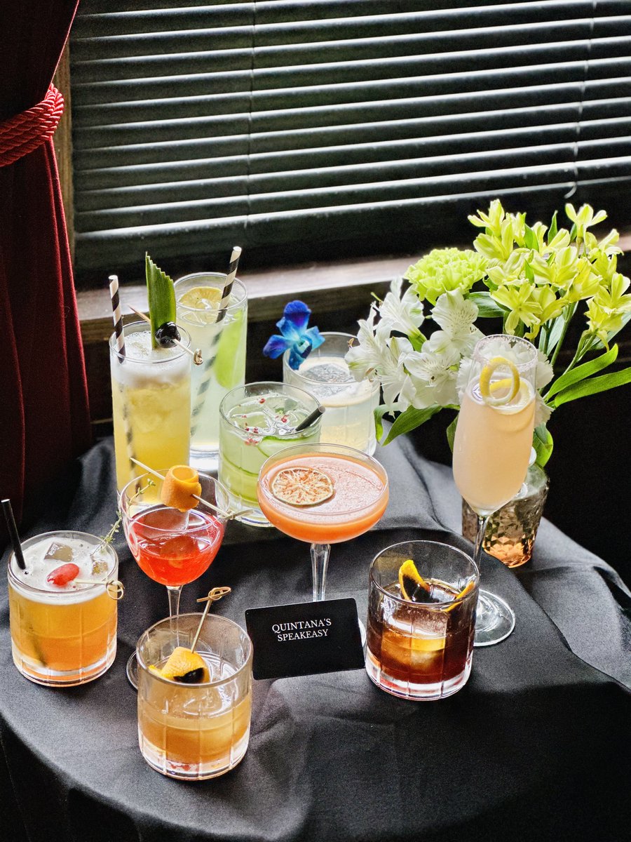 QBDS's tweet photo. Swing by The Speakeasy before or after the Punch Brothers at Cain Park tonight. We are open 3pm-midnight. Grab a pre show snack, or come after for a night cap. #BehindTheBookcase #Speakeasy #Quintanas #Clehts #Cocktails #Mocktails #Bourbon #QBDS #CainPark https://t.co/CcAARBOPV5