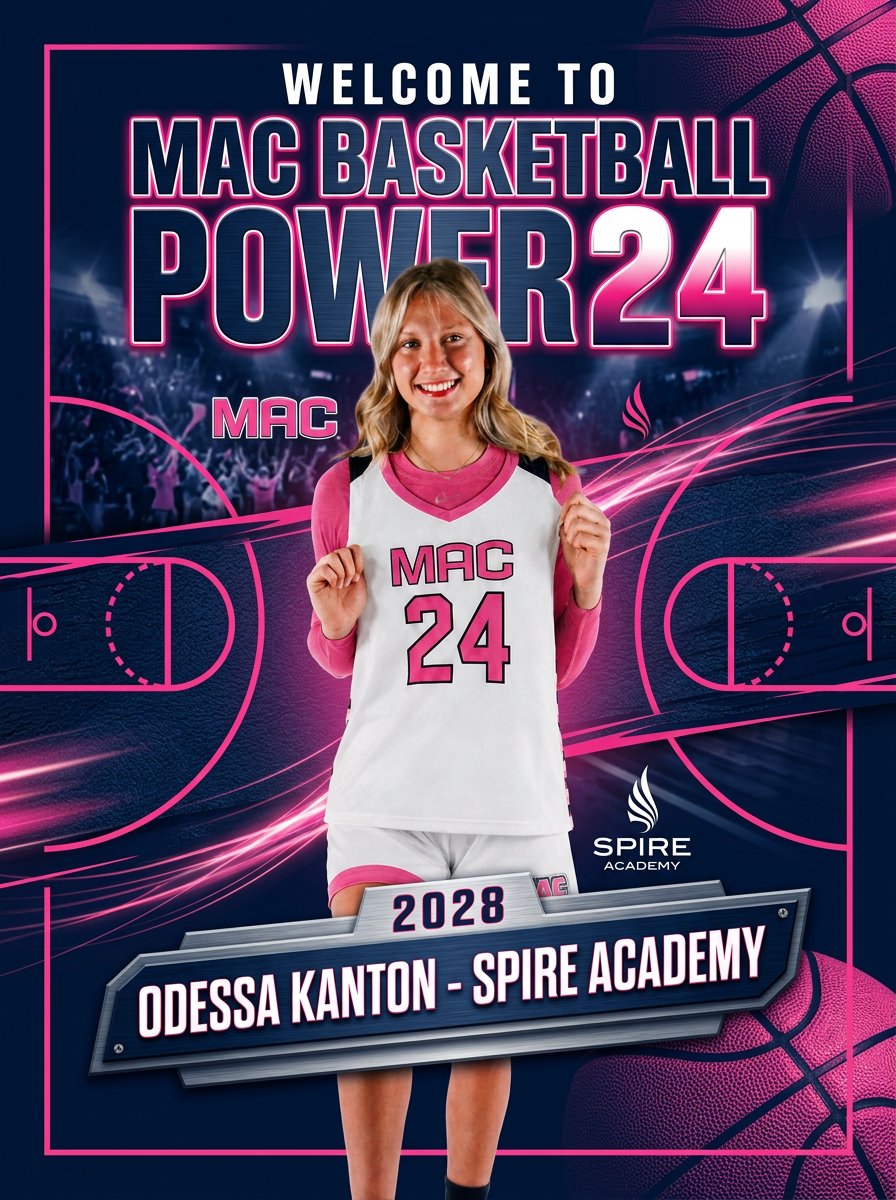 MacBasketballUA's tweet photo. Excited to add 6'3 Odessa Kanton (SPIRE Academy)  Odessa holds offers from Navy, Army &amp; Bucknell. Stretch player who can work the paint and step out from three. #macproud @OdessaK2028 https://t.co/8N9bY18o7a