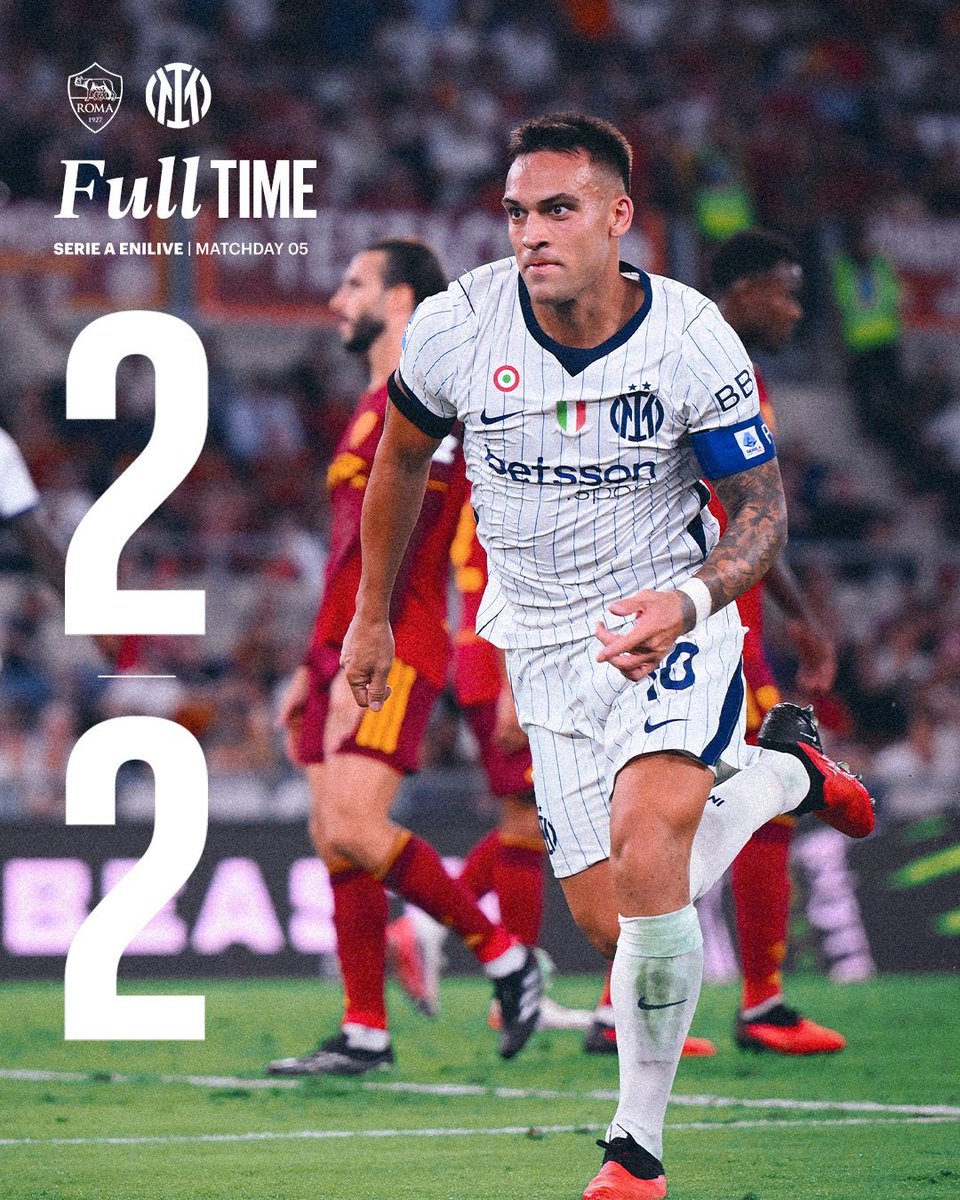 SarettaMandis86's tweet photo. Pareggio più che giusto.
Ma per noi c'è tanto da lavorare.
Non si può sempre partire in svantaggio e sperare nella rimonta.
Comunque immenso come sempre Lautaro!
🖤💙
2️⃣2️⃣⚽⚽
#Inter
#RomaInter
#SerieA
#ForzaInter
#InterForever
@Inter https://t.co/khocE899rF